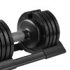 52LBS Adjustable dumbbell steel and plastic