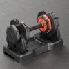 Adjustable Dumbbell Set 25LB Pairs Dumbbell 5 in 1 Free Dumbbell Weight Adjust with Anti-Slip Metal Handle, Ideal for Full-Body Home Gym Workouts