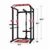 Power Cage Squat Rack Stands Gym Equipment 1000-Pound Capacity Exercise Olympic