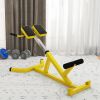 Soozier Roman Chair Back Extension Machine, Height Adjustable Hyperextension Bench with Dip Bars, Multi-Functional for Back, Core, Arms and Whole-Body