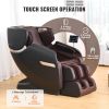 VEVOR Massage Chair - Full Body Zero Gravity Recliner with Multi Auto Modes, 3D Shiatsu, Heating, Bluetooth Speaker, Airbag, Foot Roller, and Touch Sc