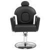 VEVOR Salon Chair, Hydraulic Recliner Barber Chair for Hair Stylist, 360 Degrees Swivel 90¬∞-130¬∞ Reclining Salon Chair for Beauty Spa Shampoo, Max L