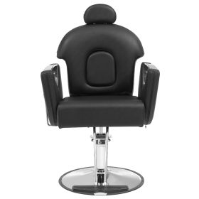 VEVOR Salon Chair, Hydraulic Recliner Barber Chair for Hair Stylist, 360 Degrees Swivel 90¬∞-130¬∞ Reclining Salon Chair for Beauty Spa Shampoo, Max L (Item Size: 25 x 34 x 48.5 inches, With Headrest or Not: With Headrest)