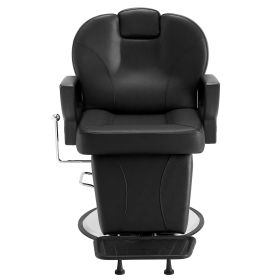 VEVOR Salon Chair, Hydraulic Recliner Barber Chair for Hair Stylist, 360 Degrees Swivel 90¬∞-130¬∞ Reclining Salon Chair for Beauty Spa Shampoo, Max L (Item Size: 33 x 22 x 48.5 inches, With Headrest or Not: With Headrest)