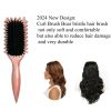 Gold Plated Curling Brush, Curl Defining Brush, Curl Brush For Curly Hair, For Combing And Shaping Men's And Women's Curls To Reduce Pulling And Curl