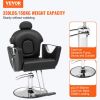 VEVOR Salon Chair, Hydraulic Recliner Barber Chair for Hair Stylist, 360 Degrees Swivel 90¬∞-130¬∞ Reclining Salon Chair for Beauty Spa Shampoo, Max L