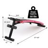 Gym Room Adjustable Height Exercise Bench Abdominal Twister Trainer