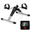 Under Desk Exercise Bike Pedal Exerciser with LCD Display for Legs and Arms Workout